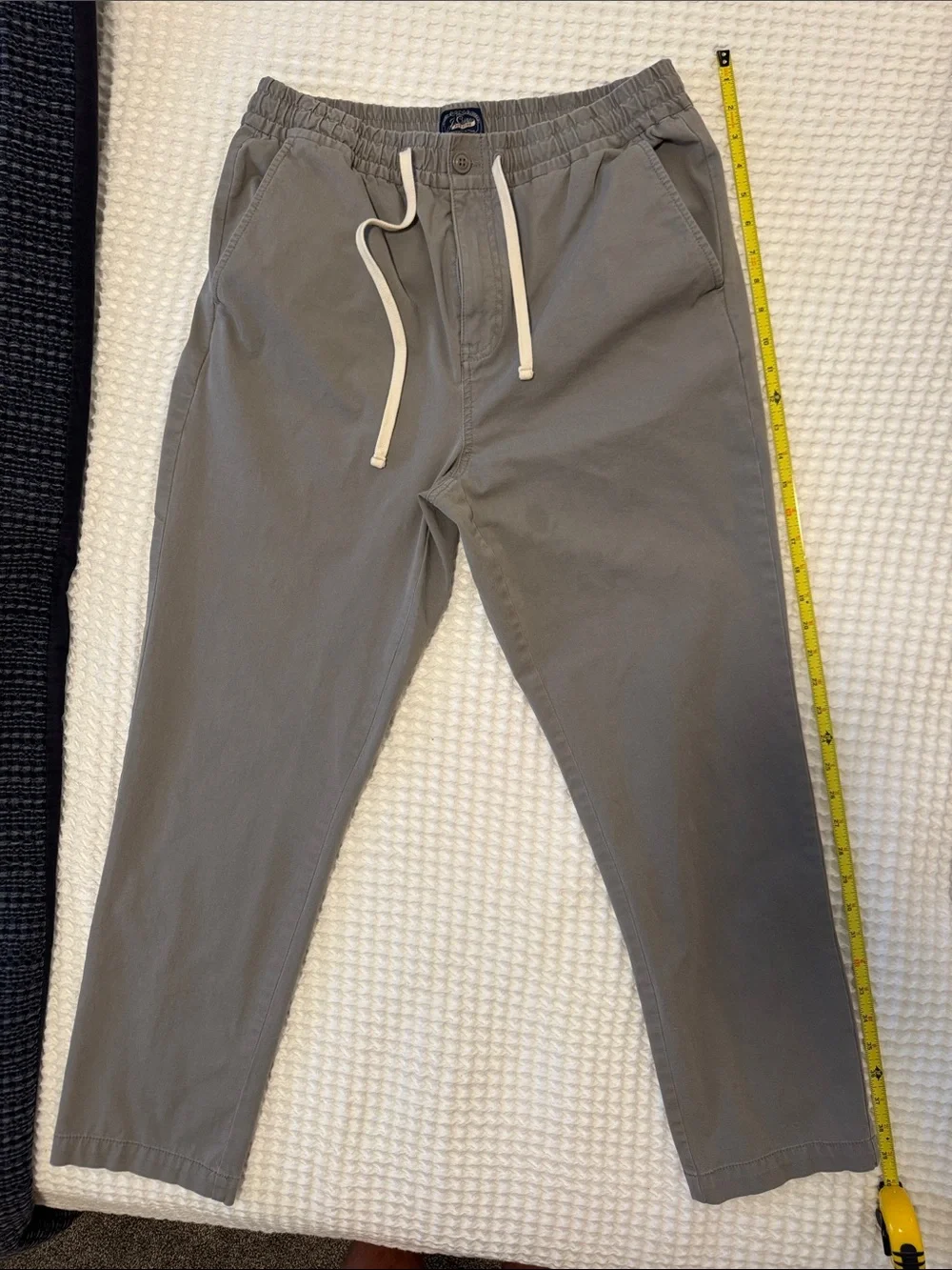 J. Crew x Cordura Slim Dock Pant in Stretch Cotton Blend, Grey Sz Medium